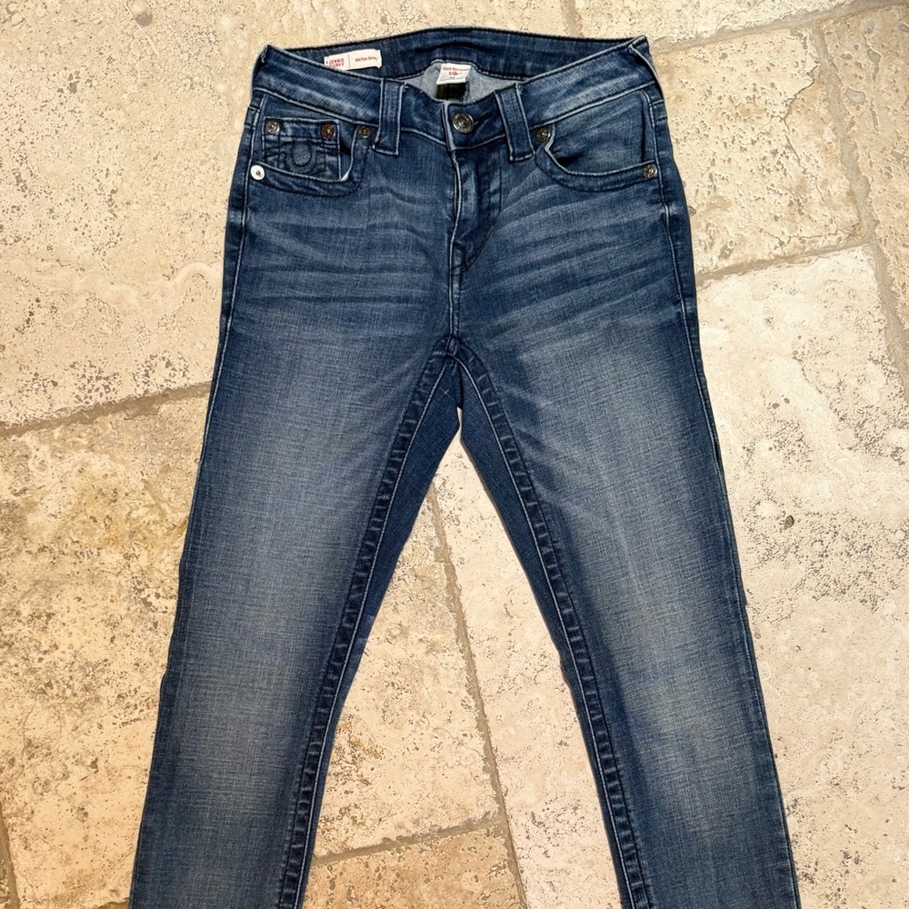 True Religion Jennie Curvy Mis Rise Skinny Jeans